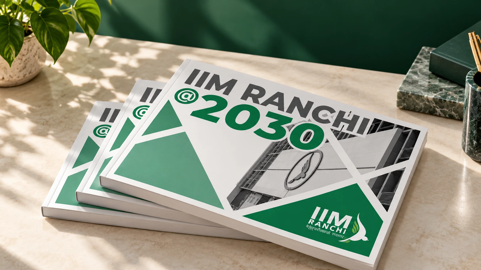 The IIM Ranchi 2030 publication in an elevated editorial presentation